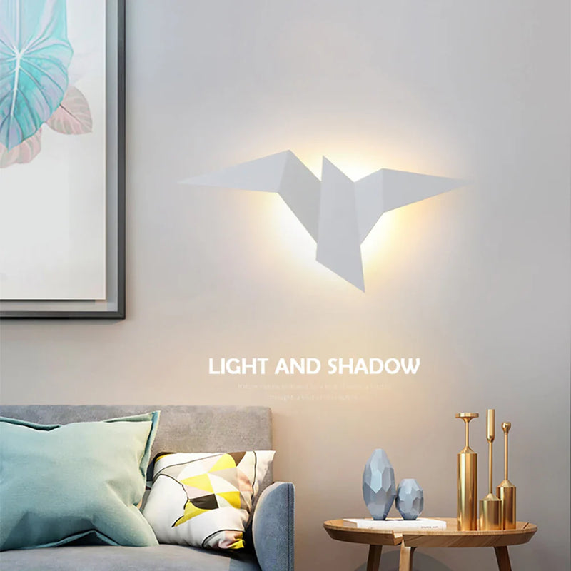 Axyaa Nordic LED Wall Lamps for Bedroom, Modern Indoor Bedside Lighting Decor
