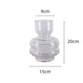 Axyaa Glass Vase Hydroponic Flower Pot Modern Home Desk Decoration Feature