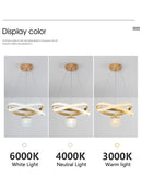 Axyaa Modern Minimalist Three-Head Chandelier for Dining Room and Bedroom