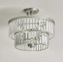 Axyaa Crystal Ceiling Lamp: Modern Minimalist Round Bedroom Light