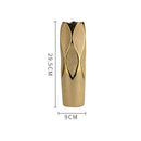 Luxury Gold Ceramic Vase by Axyaa - Elegant Porcelain Flower Vase for Home Decor
