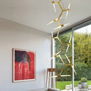 Axyaa Staircase Chandelier: Modern Design for Hotel Villas, 110v - 220v