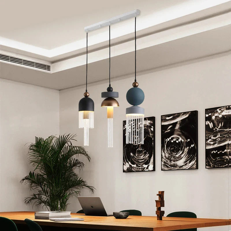 Axyaa Nordic Italian Tassel Pendant Lights - Modern Bedroom Restaurant Hanging Lamp