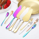 Stainless Steel Cake Divider Spoon Fork Set by Axyaa