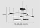 Axyaa Modern LED Ring Chandeliers for Interior Design Lighting