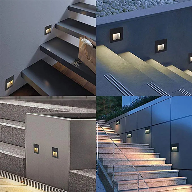 Axyaa 3W LED Stair Light for Indoor/Outdoor Step Lights