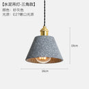 Axyaa Industrial Edison Pendant Lights for Bedroom Dinning Room Cafe - Cement Finish