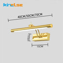 Axyaa LED Bathroom Wall Lamp Switch Waterproof Stainless Steel Mirror Sconce