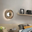 Axyaa Smoke Grey Glass Wall Light, Luxury Golden Sconce Fixture for Home Decor