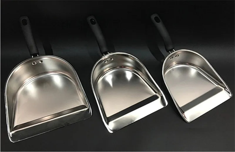 Axya Stainless Steel Kitchen Chef Shovel - Portable Handheld Cleaning Tool for Home & Garden