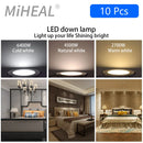 Axyaa LED Downlight: Dimmable Waterproof Spotlight for Bathroom & Kitchen