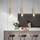 Axya Gold Copper Chandelier - Modern Nordic Design for Bedroom, Dining Room, and Study