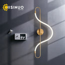 Axyaa Nordic Golden LED Wall Light 360° Adjustale Sconces Fixture
