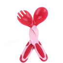 Axya Baby Spoon Fork Set Child Eating Training Portable Tableware