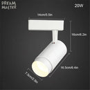 Axyaa 30W Zoomable COB LED Track Light for Shop Rail Spot Lighting