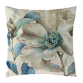 Blue Flowers & Birds Pattern Cushion Cover, Axyaa Home Decor Pillow Case