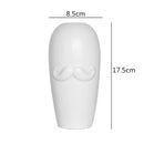 Axyaa Abstract Character Ceramic Vase, Modern Home Decor & Flower Arrangement Accessory