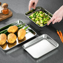 Axyaa Stainless Steel Food Storage Tray for Steamed Sausage, Fruit, Pastries, and More