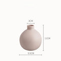 Axyaa Colorful Ceramic Vase Ball Cylindrical Flower Arrangement Hydroponics Desktop Decoration