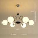 Axyaa Glass Ball Chandelier - Luxury Nordic Design for Living Room Lighting