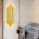 Axyaa Gold LED Wall Lamp - Modern Minimalist Indoor Light Fixture
