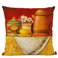 Axyaa Coffee Beans Cushion Cover - 45x45CM
