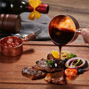 Axyaa Stainless Steel Seasoning Cup with Wooden Handle - Kitchen Sauce Dish
