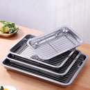 Axyaa Stainless Steel Baking Pan Cooling Rack Grid Bread Pastry Tray BBQ Oil Filter