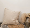 Axyaa Fringed Pillow Case Cotton Linen Cushion Cover in Various Colors & Sizes
