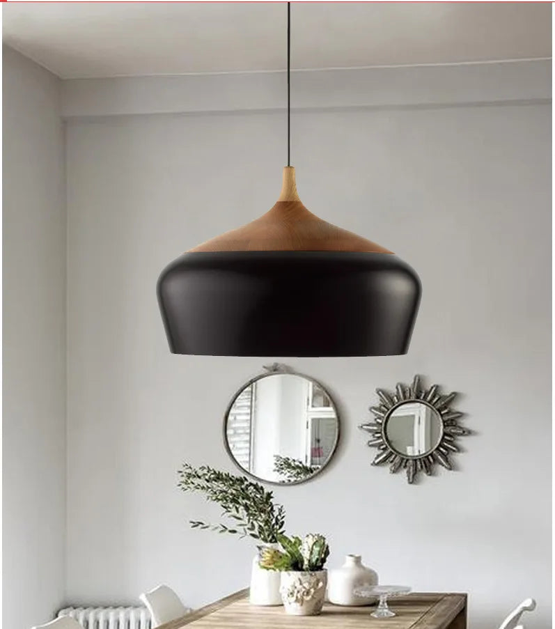 Axyaa Black Aluminium Ceiling Pendant Light for Modern Decor