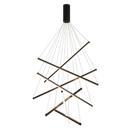 Axyaa 3-Light Ladder Chandelier: Stylish LED Lighting for Living, Dining, and Kitchen