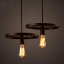 Axyaa Industrial Wheel Pendant Light for Kitchen, Living Room, Bar, Restaurant, Cafe