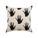 Axyaa Neutral Art Knot Cushion Cover 45x45cm Beige Coffee Brown Handmade Cotton