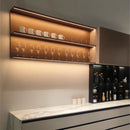 Axyaa LED Cabinet Shelf Light Aluminum Profile 18mm Wooden Board Backside Bar Strip Lamps