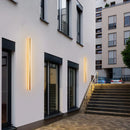 Axyaa Gold LED Strip Wall Lamp for Outdoor Garden, Porch Sconces