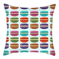 Axyaa Biscuits Cake Print Decor Pillow Cover for Home Sofa Decoration