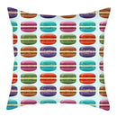 Axyaa Biscuits Cake Print Decor Pillow Cover for Home Sofa Decoration
