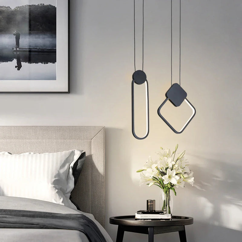 Axyaa LED Pendant Lamp 12W Aluminum for Kitchen Bar Dining and Living Room