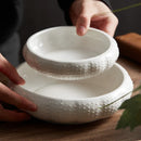 Axyaa Irregular Ceramic Seasoning Bowls Soup Basins Dessert Plates Creative Tableware
