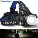 Axya LED Motion Sensor Headlamp USB Rechargeable Waterproof Zoomable Head Torch