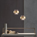 Axyaa Gold Glass LED Pendant Lights - Nordic Living Room Kitchen Fixtures