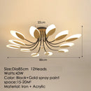 Axyaa Flower Chandelier LED with Remote Control for Living Room Bedroom Dining Area