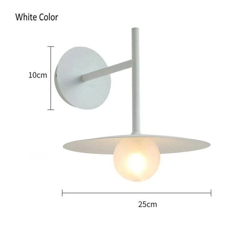 Axyaa Glass Ball Wall Lamp: Scandinavian Minimalist Home Decor Bedroom Light