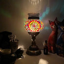Axyaa Turkish Mosaic Aroma Table Lamp Vintage Art Deco Glass Bed Light