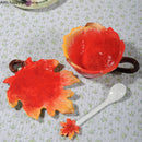 Axya Maple Leaf Ceramic Coffee Cup Set