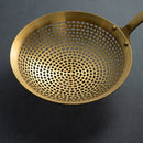 Axyaa Gold Colander Strainer Spoon - Kitchen Cooking Tool