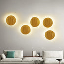 Axyaa Wooden LED Wall Lamp: Nordic Style Bedroom Light, AC110-240V