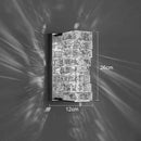 Axyaa Gold Crystal Wall Sconce LED Lamp for Living Room & Bedroom Lighting