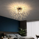 Axyaa Nordic Crystal Ball Ceiling Chandelier 3-Color Living Bedroom Lamp