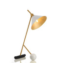 Axyaa Modern Metal Table Lamps for Hotel Front Desk & Bedroom Décor